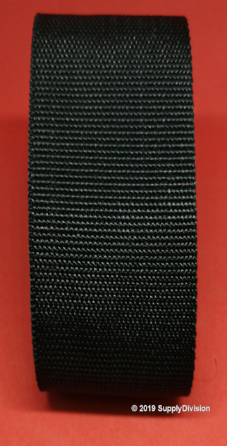30mm Standard weave Polypropylene webbing: Black
